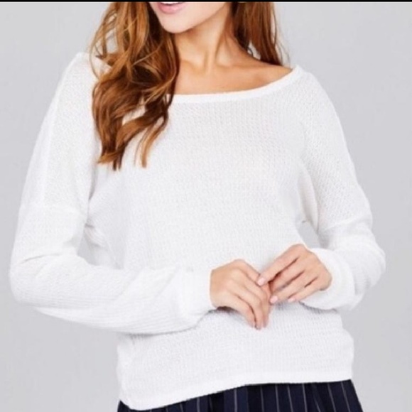 NEW Twist Back Waffle Top - Picture 3 of 7